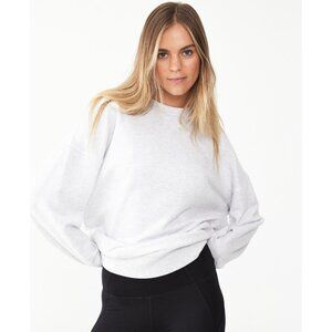 Cotton On Body Sweatshirt Womens Size L Gray Plush Oversized Crew Pullover